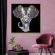 Mysore Elephant Framed Canvas Print