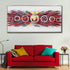 Charm and Charisma 100% Hand Painted Wall Painting (With Outer Floater Frame)