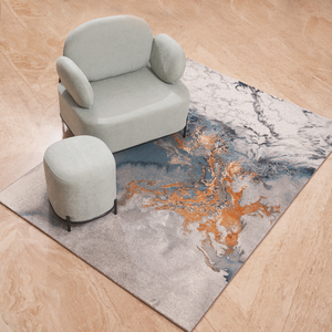 Flame & Ice Textured Floor Rug