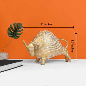 The Wild Bull Decorative Showpiece For Table