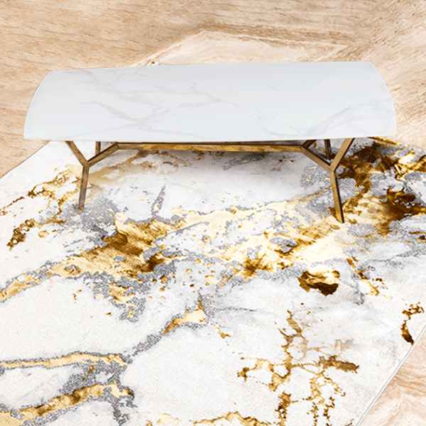 The Roman Rectangular Marble Coffee Table