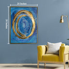 Marvel of Charisma 100% Hand Painted Wall Decor Paintings for Home (With outer Floater Frame) (28 x 20 Inches)