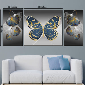 Lawrence Magnificent Butterflies Framed Canvas Print
