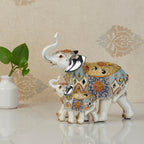The Agra Royal Elephant Table Decoration Showpiece