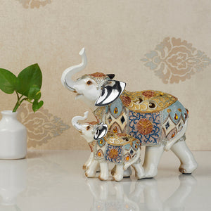 The Agra Royal Elephant Table Decoration Showpiece