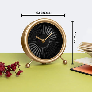 Filigree Damask Decorative Table Clock