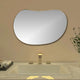 The Pebble Shaped Golden Edge Decorative Mirror