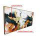 The Artistic Green & Gold Foil 100% Handpainted Wall Painting (With Outer Floater Frame) (28 x 56 Inches)