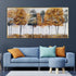 A Crisp Winter Morning Framed Crystal Glass Art Wall Painting)