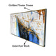 Golden Oasis 100% Hand Painted Wall Painting (With outer Floater Frame)
