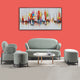 Zorin Accent Lounge Chair & 2 Poof and 2 Seater Sofa Set  (Pistachio) - Scandinavian Design Series