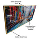 Streets of Manhattan Framed Crystal Glass Art Wall Painting