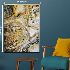 Vibrant Oasis Modern Resin Art Wall Painting
