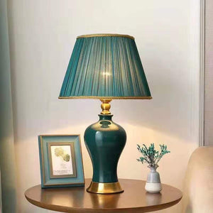 The green Comet Antique Decorative Table Lamp
