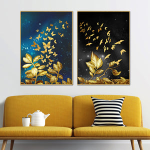 Ever Glow  Framed Canvas Print - Set of 2