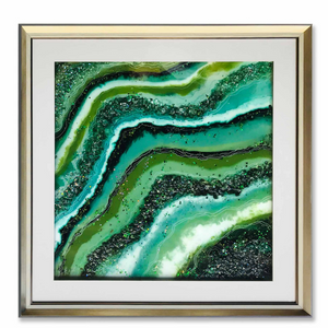 The Green Pearl River Shadow Box Wall Decoration Piece