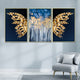 Wings of Fire Framed Canvas Print- Set of 3