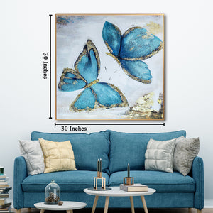 The Butterfly Habitat Framed Crystal Glass Painting