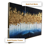 Norfolk Abstract Art Decorative Hand painting for Home Decor  & Wall Decoration Items (With Outer Floater Frame) (56 x 28 Inches)