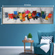 Rainbow in abstraction Framed Crystal Glass Art Wall Painting