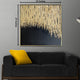 Golden Inspiration  100% Hand Painted Wall Painting (With outer Floater Frame)