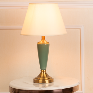 The Colonial Green and Gold Decorative Table Lamp