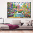 Amsterdam On a Bicycle Framed Canvas Print