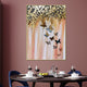 Shimmering Butterflies Pink Hand painted Wall Painting (With Outer Floater Frame)