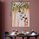 Shimmering Butterflies Pink Hand painted Wall Painting (With Outer Floater Frame)