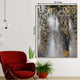 The Black and Gold Nile River Delta Abstract 100% Hand Painted Wall Painting