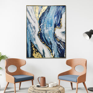 3D Gulf Textured Hand Painted Wall Painting