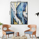 3D Gulf Textured Hand Painted Wall Painting