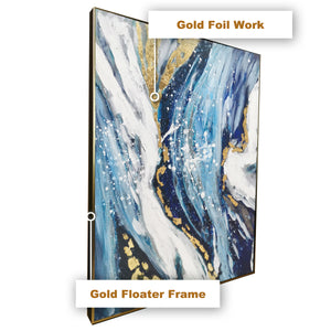 3D Gulf Textured Hand Painted Wall Painting