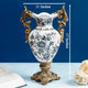 Blue Jay Floral Decorative Vase & Showpiece