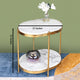 Brooklyn Two Tier Oval Accent Table - GOLD