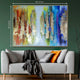 Its a Colourful World Abstract 100% Hand Painted Wall Painting