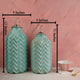 Charismatic Chevron Ceramic Decorative Vase - Set of 2