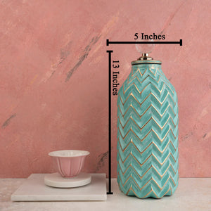 Charismatic Chevron Ceramic Decorative  Vase Set - Big