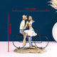 Couple On a Bike Decorative Showpiece