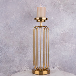 The Golden Piped Candle Stand
