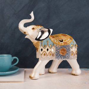 The Jaipur Royal Elephant Table Decoration Showpiece