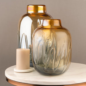 The Autumn Country Jar Handblown Glass Decorative Vase