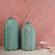 Charismatic Chevron Ceramic Decorative Vase - Set of 2