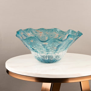 The Crystal Sea Blue Handblown Decorative Vase