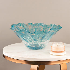The Crystal Sea Blue Handblown Decorative Vase