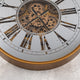 The Aries Large Antique Wall Clock With Moving Gear Mechanism