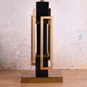 The Black and Gold Grand Stainless Steel Decorative Table Lamp