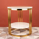 The Mystique Tube Double Decker Accent Table