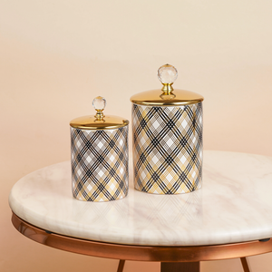 Ombré Patterned Storage & Decorative Jar