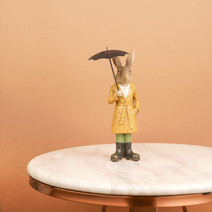 Rainy Day Bunny Decorative Showpiece